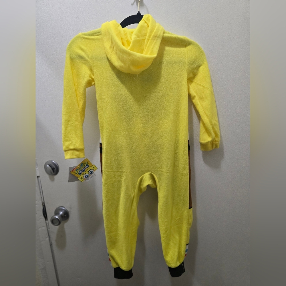 Nickelodeon SpongeBob Yellow and Brown Kids Footie - Picture 4 of 4